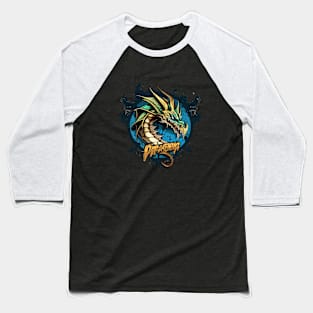 Graffiti Paint Dragon Creative Baseball T-Shirt